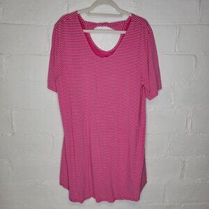 Fresh Produce Women's Size 2X Knee Length Dress Pink